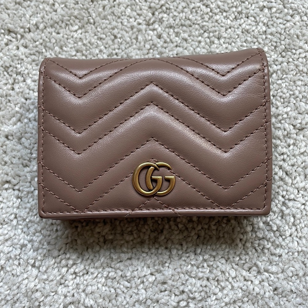 Gucci GG Marmot Collection in Dusty Pink Leather